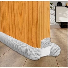 Prime Çift Taraflı Kapı Altı Izolasyon Süngeri, Kapı Altı Rüzgar Önleyici, Ayarlanabilir, Soğuk Geçirmez, Toz Geçirmez, Eşik Altlığı, Kapı Contası (Gri, 92 Cm)