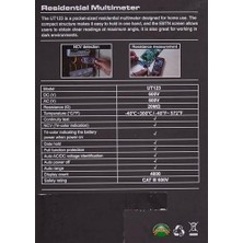 Prime UT123T Cep Ölçüm Cihazı, 600 V Ac/dc, -40 °C-300 °C/-40°F-572 °f