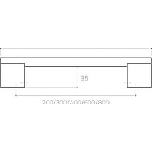 Prime Saten Çekme/sürgü Kapı Kolu 30 cm