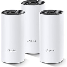 Prime Deco M4 3-Pack, AC1200 Mbps, Dual-Band, Gigabit Portları, 100 Cihaza Kadar Bağlanılabilirlik, 370 M²'ye Kadar Kapsama, Mobil Uygulama ile Kolay Kurulum, Wi-Fi 5 Mesh Sistemi