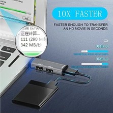 Prime Bn9 Notebook ve Pc Için 3 In 1 Alüminyum USB 5gbps 3.0 Çoklayıcı