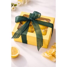 Nacario Candles Limon Mum 4'lü Set Hediye Kutusunda Ilkbahar Yaz Dekoru Balkon Bahçe Dekorasyonu