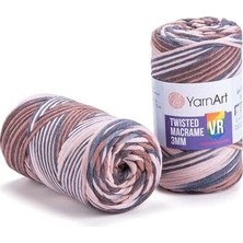 Prime El Örgü Ipi Twısted Macrame 3 mm Vr, 928, 4X250 gr