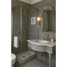 Prime Plastik Banyo Wc Havalandırma Menfezi, Kolay Montajlı, Sinek Böcek Geçirmeyen Yapı, Çift Taraflı Bantla Kullanılabilir, Buhar ve Nem Önleyici, Panjur Sistemli, Estetik Tasarım (35X45 Cm)