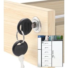 Prime Canex Merkezi Çekmece Kilidi, Çubuksuz, Gövde, Krom Kaplama, Ofis, Ev, Mobilya, Dolap, Etajer Güvenlik Kilidi, Yedek Anahtarlı (16 Mm)