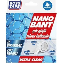 Prime Tarafli Bant, 19 mm x 3 mt Boyut, Seffaf Çift