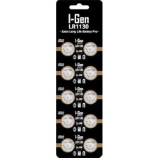 Prime Batteries LR1130 1.5V Alkalin Düğme Pil (AG10, L1131, 389) 10'lu Paket