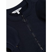 Prime Koton Şardonlu Fermuarlı Arkası Baskılı Köpek Sweatshirt