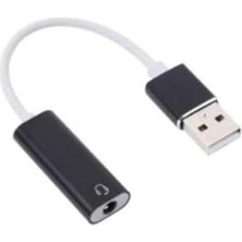 Prime USB Den Mikrofonlu Kulaklık Çevirici (Usb To 3.5 Mm) Playstation Uyumlu Bilgisayar Ses Kartı Kablosu 3.5 mm (Dişi) Girişli Ses Adaptörü 7.1 Dönüştürücü Ps3 Ps4 Ps5 Uyumlu (Beyaz)