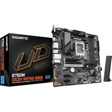 Prime Gıgabyte B760M DS3H Wıfı LGA1700 Ddr5 7600MHZ(OC) Pcıe 5.0 M.2 Nvme Wifi 6e Gigabit Lan Matx Anakart