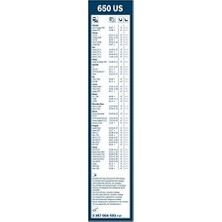 Prime Rüzgarlıklı Silecek Tekli 650US 3397004593