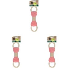 Prime M-Pets Tuga Pembe Bej Kemik Şekilli Köpek Oyuncağı (3 Paketi)