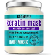 Boom Butter Güçlendirici & Onarıcı Keratin Saç Maskesi, Kırılma Karşıtı & Yoğun Besleyici, Yıpranmış Saçlar Için, Derinlemesine Nemlendirici & Parlaklık Veren Bakım, 190 ml