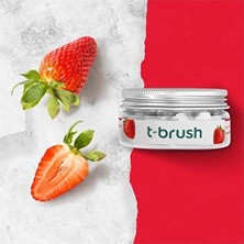 Prime T-Brush Çilek Aromalı Diş Macunu Tableti Florürsüz (90 Tablet)