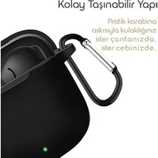 Prime Freebuds Se 3 Için Kulaklık Kılıfı Darbelere ve Çizilmeye Karşı Kasa Koruyucu Freebuds Se3 Kılıfı Tam Koruma Sağlayan Kalın Yapılı Taşıma Askılı Freebuds Se 3 Koruma (Siyah)