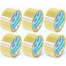 Prime 45 mm x 40 mt Şeffaf Koli Bandı Akrilik 6 Adet