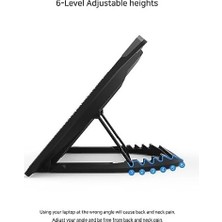 Zalman NS3000 Dizüstü Bilgisayar Soğutucu Pedi, 17 Inç'e Kadar Oyun Dizüstü Bilgisayarı Için Yüksek Performanslı Soğutma Standı, Ayarlanabilir Yükseklikler (6 Seviyeli), USB Powered W/usb-C Hub,