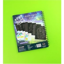 Prime Pop Siyah Sayfa Boyama Kitabı – 60 Sayfa Spiral Defter
