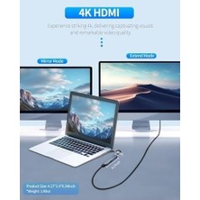 Prime 7-In-1 USB C Çoklayıcı, Hdmı, Sd/tf Kart, USB 3.0/2.0 Bağlantı Noktaları, 100W Pd Şarj, Gümüş (TCB-ZR36)