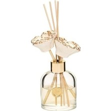 Prime 130 ml Cam Şişe Seramik Çiçek Taşlı Bambu Çubuklu Dark Oda Kokusu