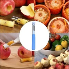 Prime 1 Adet 2'si 1 Arada Meyve Sebze Soyucu ve Oyucu, Paslanmaz Çelik Elma Çekirdeği Çıkarıcı, Sebze Meyve Soyacağı Oyacağı, Soyma Oyma Aleti