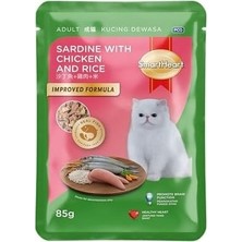 Prime Smartheart Pouch Tavuk ve Pirinçle Sardalye 85 gr