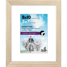 Doğal Meşe 8X10 Resim Çerçevesi - Mat ile 5x7 Çerçeve Olarak Veya 8X10 Mat Olmadan Kullanılır - Kırılmaya Dayanıklı Camlı Tasarlanmış Ahşap, Duvar ve Masa Üstü Için Yatay ve Dikey