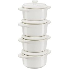 Prime Mini Cocotte Set, 4'lü, Yuvarlak, Ceramic By