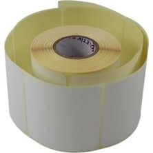 Prime Eko Termal Etiket 80MM x 80MM Ruloda 500 Adet 40MM Çapında Direk Termal Transfer Etiketi