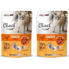 Prime Chuck Pouches, Yetişkin, Tavuklu 100 gr x 24 Adet (2 Paketi)