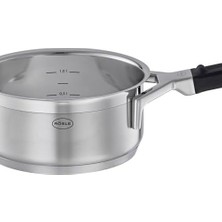 Teknollojia Silence Pro Sos Tavası 91960 - Paslanmaz Çelik 16 cm Iç Ölçeklendirme, 1.4 Lt Alüminyum Çekirdekli Kapsüllü Taban