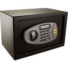 Prime LCD Ekranlı Orta Boy Kasa Y-MS0000NFP - Standart Güvenlik - Şifre - 2 Adet 6 Şifeli Anahtar - 25 x 35 x 25 cm - Siyah