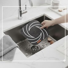 Karok Ticaret Silikon Kötü Koku Önleyici Banyo Mutfak Lavabo Koku Önleyici Sızdırmaz Pedi Siyah Renk Delikli