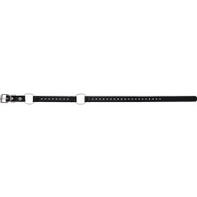 Prime Ekstra Küçük Köpek Mini Çift Bungee Köpek Tasması, Biyotan, Su Geçirmez, Kokusuz, Metal Toka ve Iki Konfor Döngüsü ile D Halka, Özel Uyum Için Ayarlanabilir, 7/10 Cm, Siyah