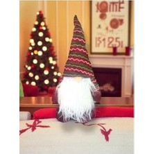 Filizora Digital Market 1 Adet 50 cm Gnome Yılbaşı Noel Şans Cücesi Süs Dekorasyon Yılbaşı Ağaç ve Masa Süsü, Kırmızı