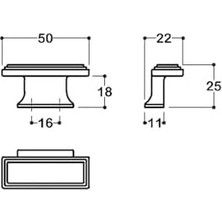 Prime 4237 Düğme Kulp Mat Renk 16 mm
