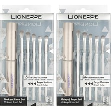 Karok Ticaret Lıonesse Silver Makyaj Fırça Seti 5142 (2 Paketi)