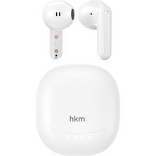Prime Opus Bluetooth V5.4, Kablosuz Kulak Içi Tws Kulaklık, Enc Destekli 4 Mikrofon Sistemi, Beyaz