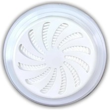 Prime Standart Ayarlanabilir Menfez – Yuvarlak Beyaz Plastik Havalandırma Menfezi, Kontrollü Hava Akışı, Duvar ve Kapı Uyumlu