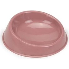 Prime Kedi Mama Kabı, Plastik, Gül Kurusu 15CM