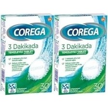 Prime Corega Cleanser Bio Protez Temizleme Tableti 30'lu x 2 Adet