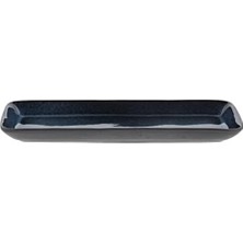 Prime Bıtz Gastro Servis Tabağı Dikdörtgen Siyah/koyu Mavi 38 x 14 x 2 cm