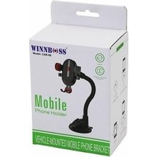 Karok Ticaret Araç Telefon Tutucu, 360° Dönebilen Akrobat Kol, Vantuzlu, Oynar Başlıklı, Genişlik Ayarlı