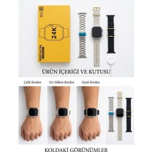 Tepelina WS09 Ultra 24K Özel Altın Kutu Akıllı Saat Kordon Hediyeli