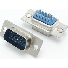 15 Pin Erkek Konnektör VGA Erkek Konnektör Lehim Tipi VGA Erkek Konnektör