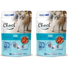 Prime Chuck Pouches, Yetişkin, Balıklı 100 gr x 24 Adet (2 Paketi)