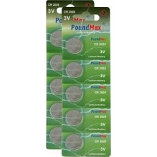 Prime 10 x CR2025,MP058 Düğme Pil