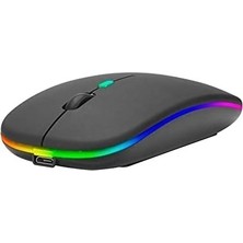 Prime Blueforce 2, 4ghz Bluetooth Kablosuz Sessiz Mouse Siyah Işıklı