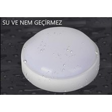 Altes Grup Geldi Balkon Lambası Teras Lambası Artos 15W Yuvarlak Banyo Lambası 6400K Beyaz Işık Tavan Lambası (Beyaz)