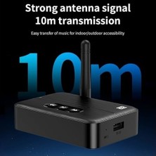 Prime Nfc Bluetooth 5.4 Ses Alıcısı – Aux & Rca Bağlantı, Type-C Güç, Usb’den Müzik Çalma, Araç & Ev Hoparlör/amfi Için Kablosuz Ses Adaptörü, Hi-Fi, 10M Çekim Mesafesi M60